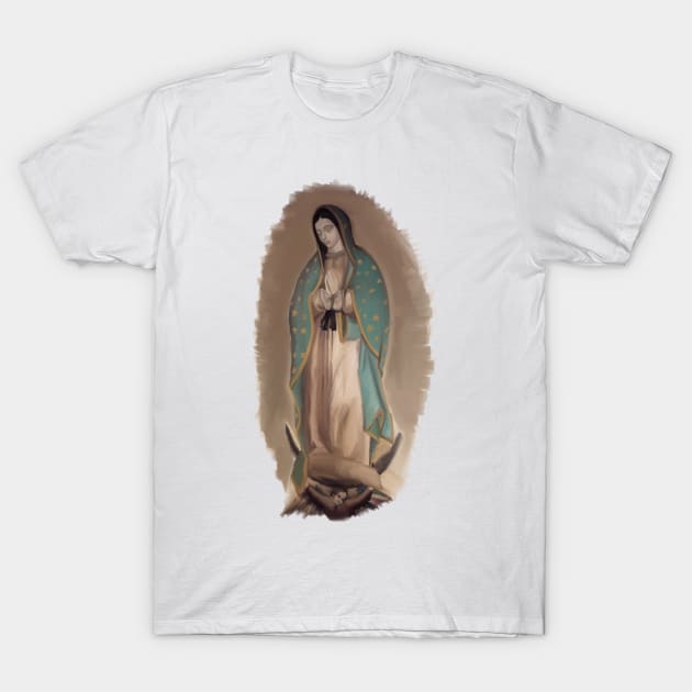 Our Lady of Guadalupe T-Shirt by HappyRandomArt